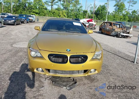 2005 BMW 645Ci 645Ci из США, поврежденный, VIN WBAEK73435B325967